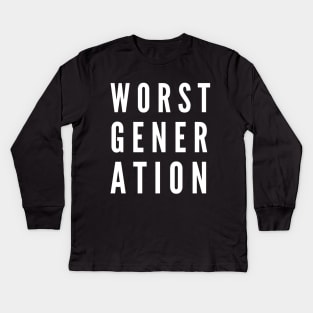 Worst Generation Kids Long Sleeve T-Shirt